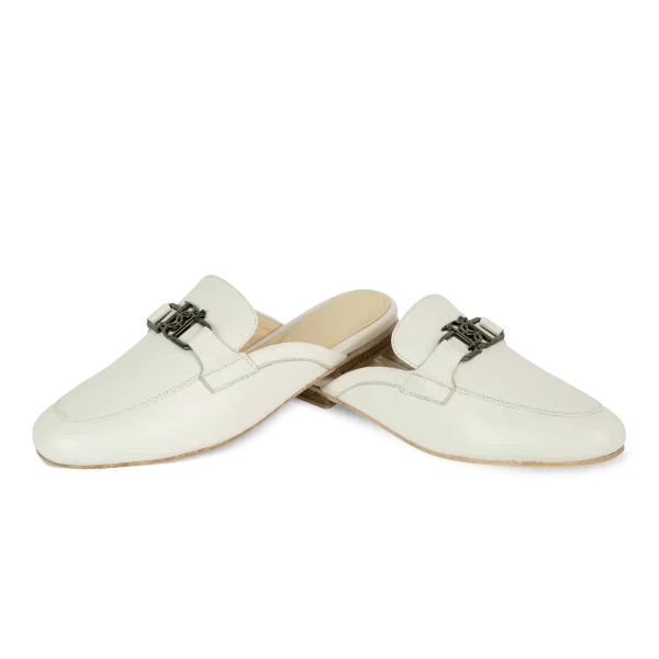 aurora: mules femme cuir noir