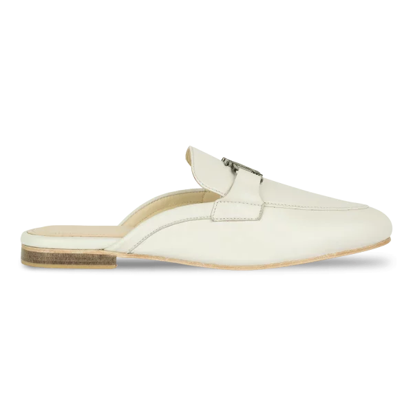 aurora: mules femme cuir noir