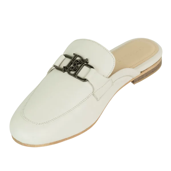 aurora: mules femme cuir noir