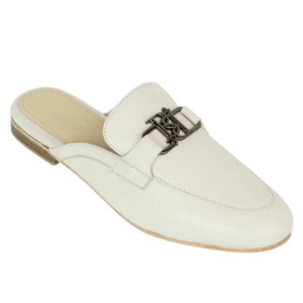 aurora: mules femme cuir noir