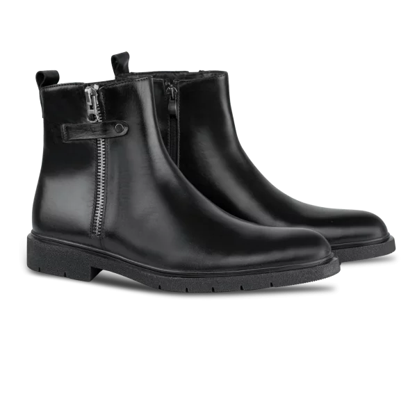 ralph: boots homme cuir noir