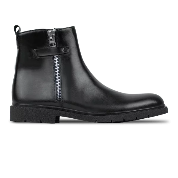ralph: boots homme cuir noir
